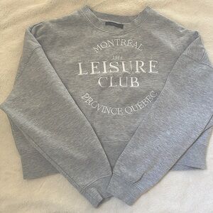 Cropped Crewneck Sweater